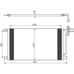 Kondenzator klime BMW E46 diesel