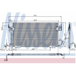 Kondensator Klimaanlage CITROEN Berlingo, Xsara, PEUGEOT Partner D, TD, Hdi