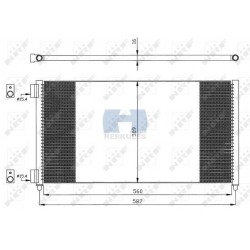 Condenser air conditioning FIAT Doblo JTD, Punto 1.2