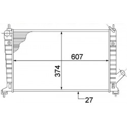 Radiator Saab 9-5