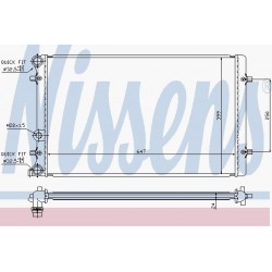 Radiator AUDI, SEAT, SKODA, VW - Nissens