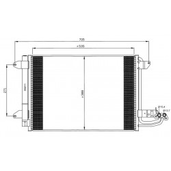 Condenser air conditioning Audi, Proton, Seat, Skoda, VW